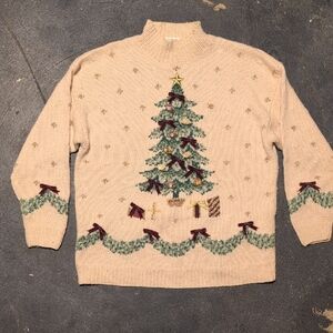 Marisa Christina Cream Knit Sweater